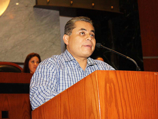 Bernardo Ortega, presidente de la Comisión de Gobierno del Congreso de Guerrero