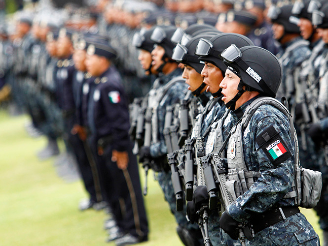 Elementos de la Gendarmería fueron desplegados en Iguala