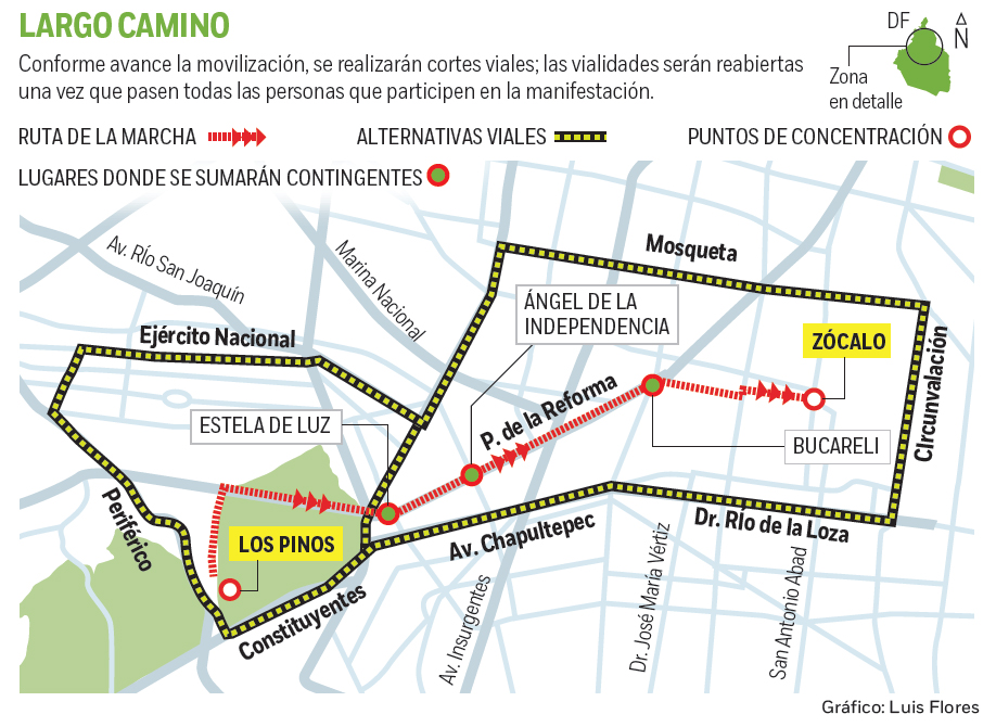 Conoce La Ruta Que Seguir La Marcha A Un A O De Ayotzinapa Reporte