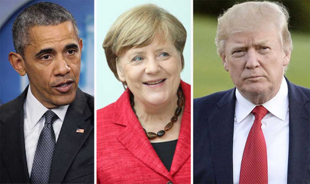 Merkel y Obama llaman al activismo democrático