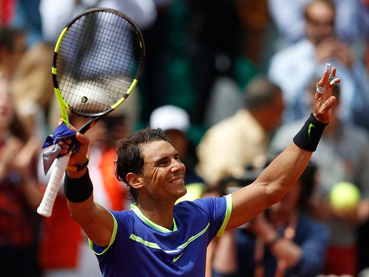 Rafa Nadal avanza a los cuartos de final en Roland Garros