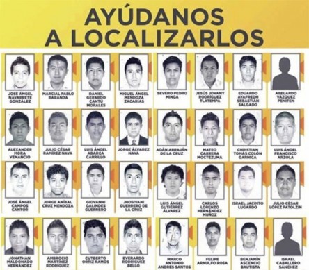 Resultado de imagen de fotos de estudiantes desaparecidos de ayotzinapa