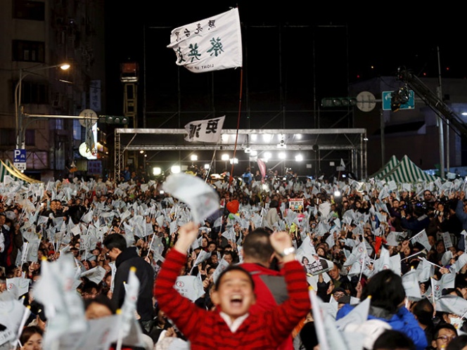 Tsai ganó con más de 56 por ciento de los votos. Foto: Reuters Tsai ganó con más de 56 por ciento de los votos. Foto: Reuters