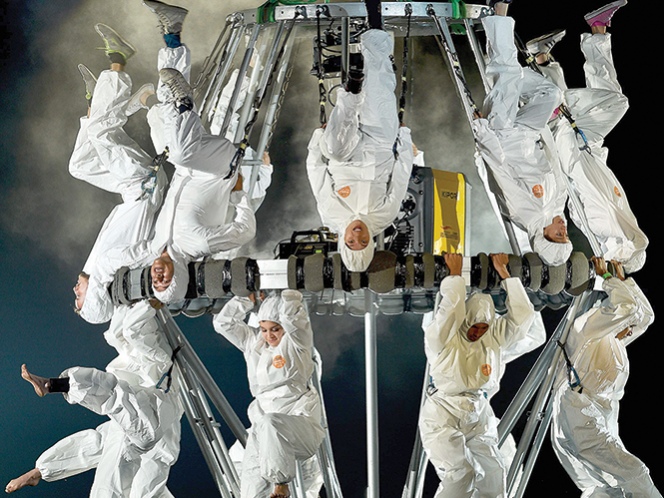 La Fura dels Baus representó el mito griego del juicio de Paris. Foto: AFP
