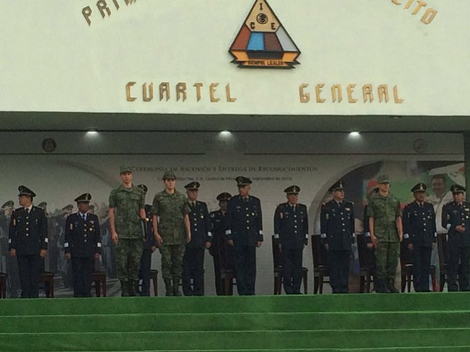 Durante la ceremonia estuvo presente el General Salvador Cienfuegos Zepeda, quien dio los reconocimientos a los medallistas (Fotos: Especial)